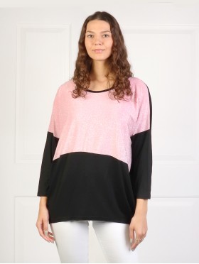 Bright Silk Suede Sleeved Fashion Top  